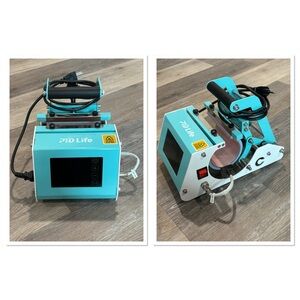 Teal and White PYD Life Heat Press Machine